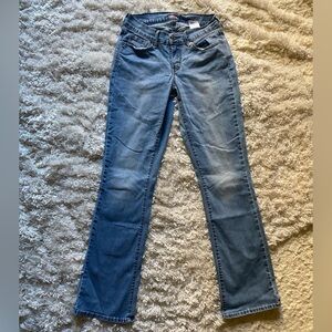 LEVIS curvy low rise flare jeans